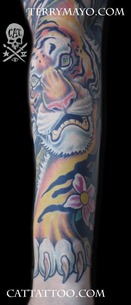 Tattoos - tiger sleeve 07 - 62470